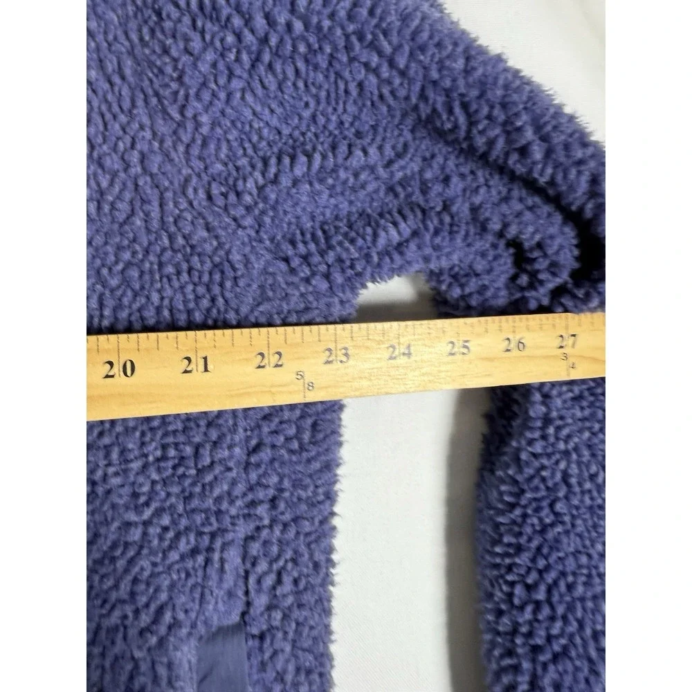 Peter Millar Autumn Pile Fleece Full Zip Jacket Men's Large Navy Blue MF23Z31